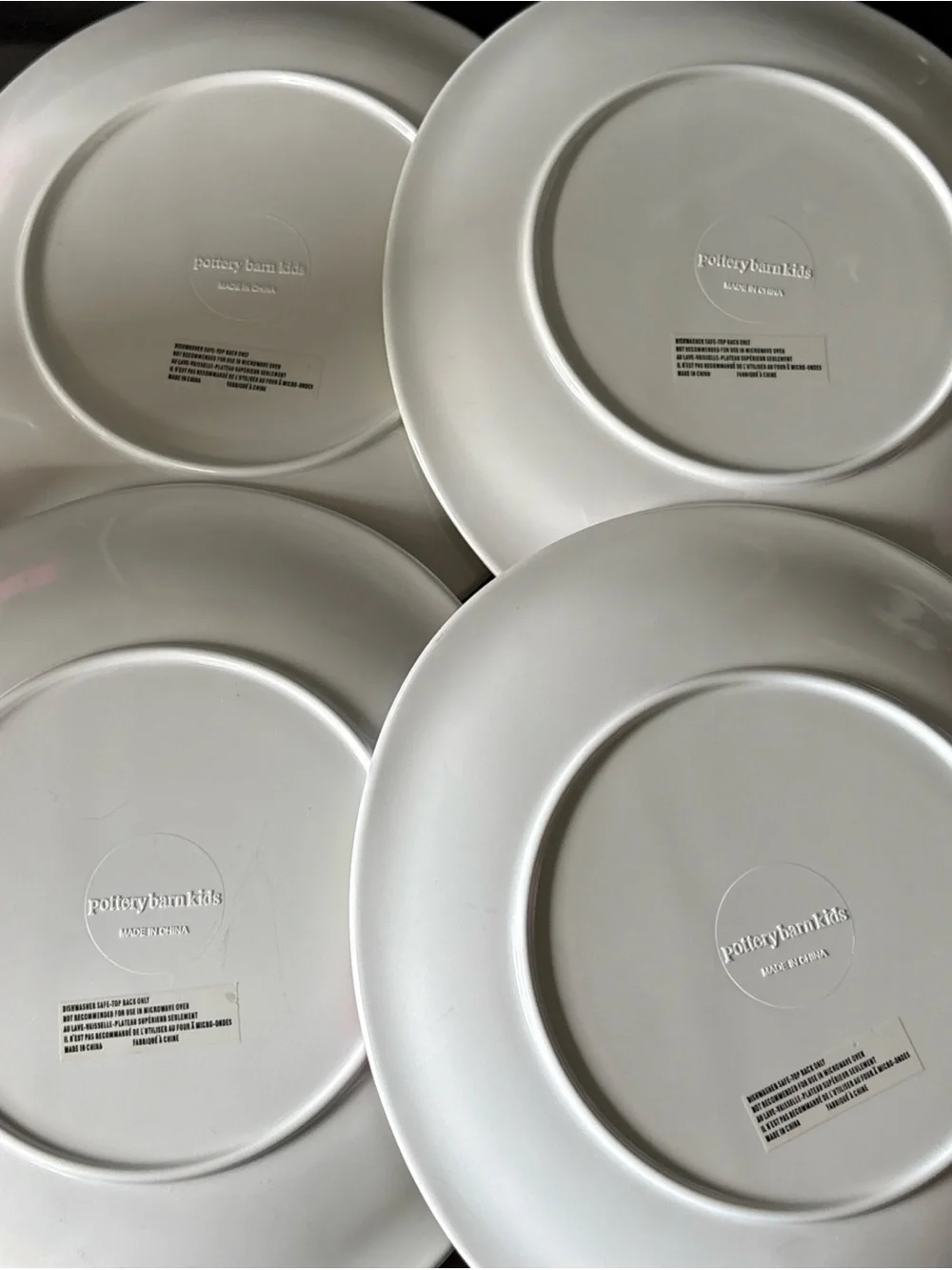 Pottery Barn Kids Pastel Melamine Egg Plate - Set 4 pieces